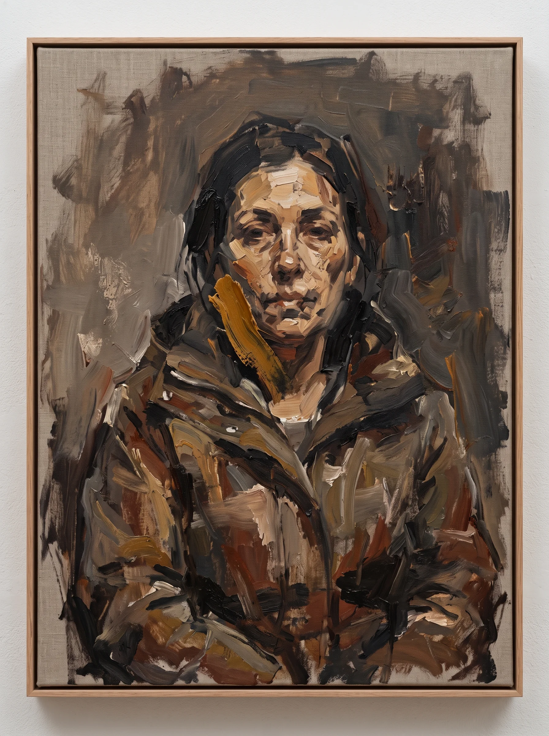 A Visita — retrato figurativo contemporâneo